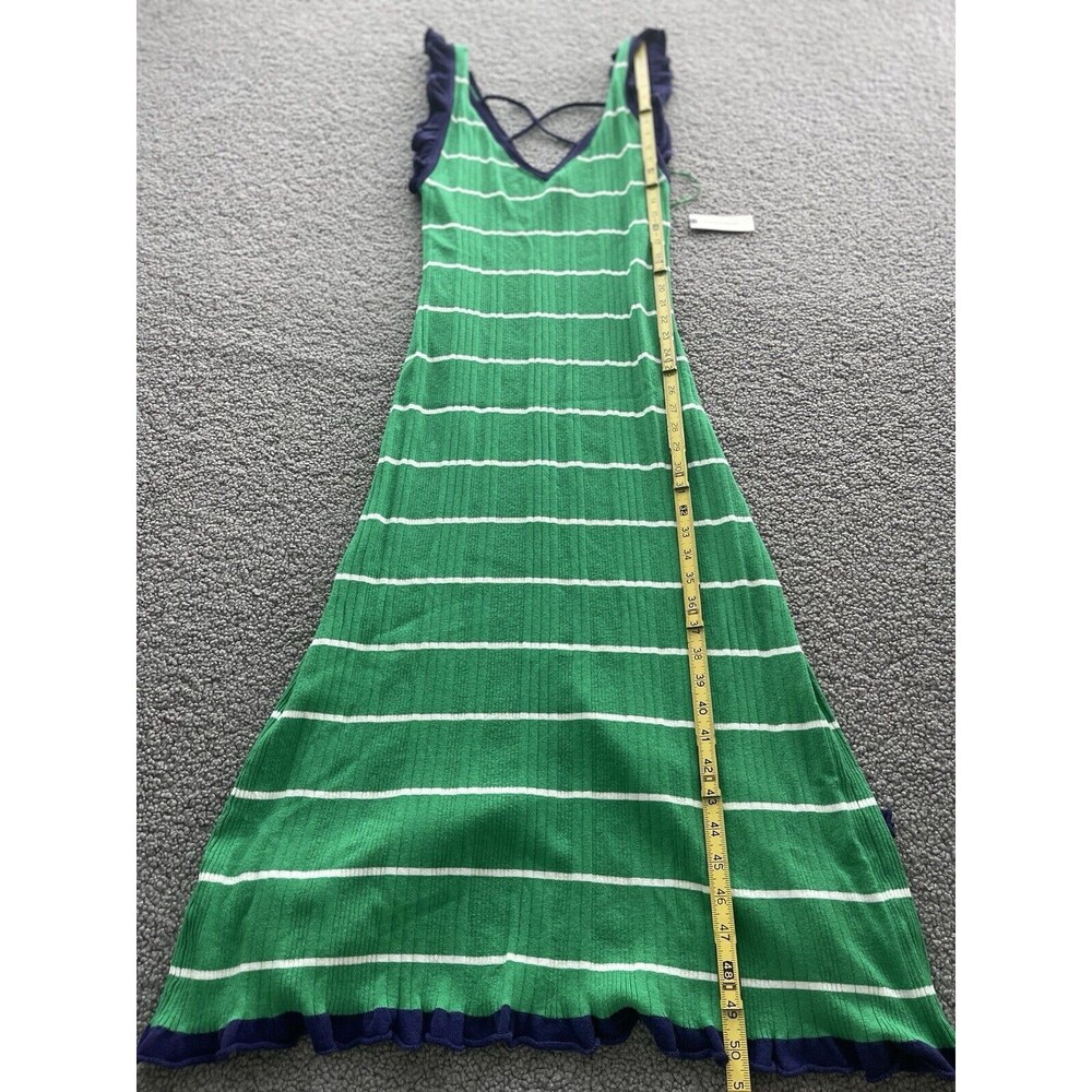 Anthropologie Daily Practice Sweater Dress Midi Green Stretch Preppy Sz L NWT - Picture 6 of 10